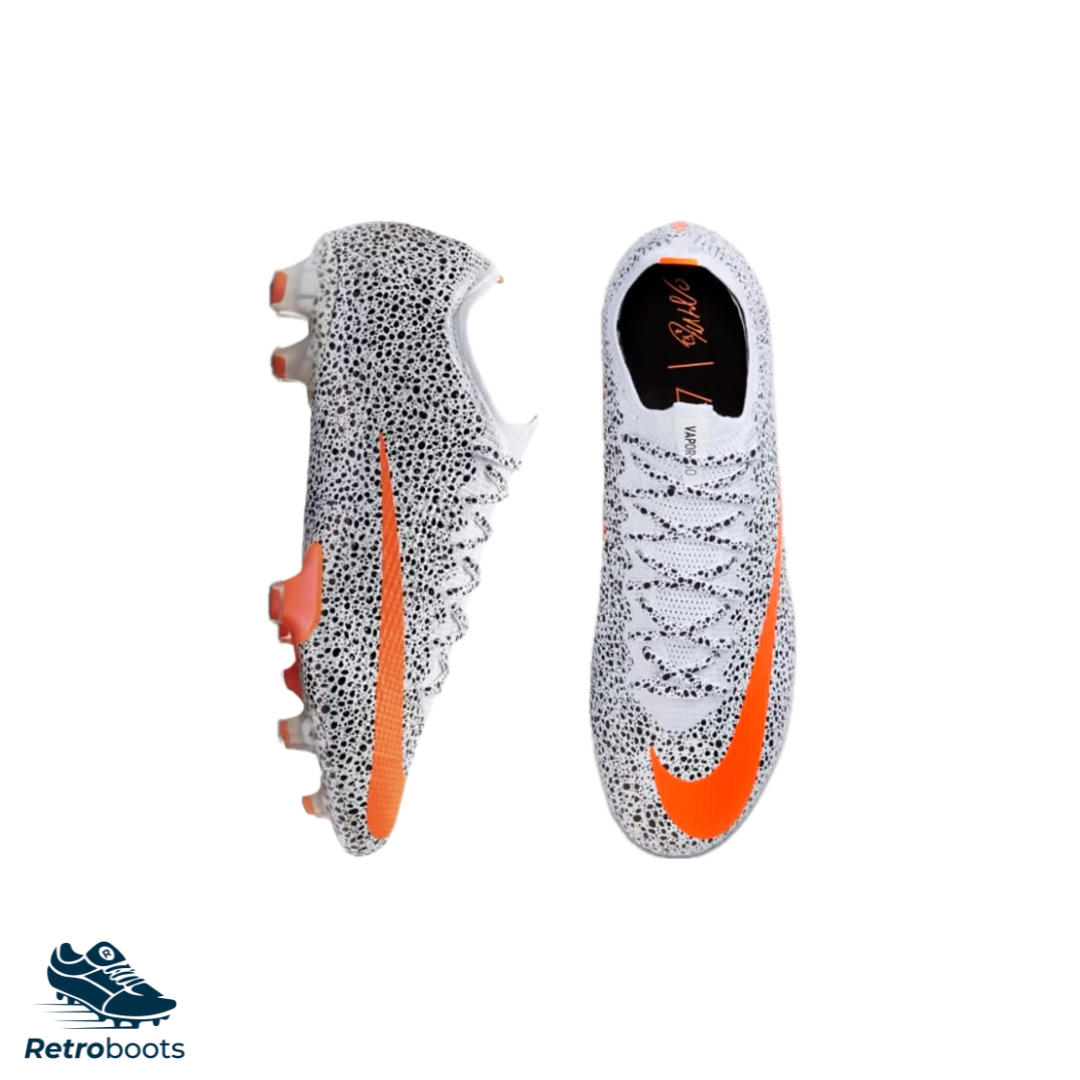 Nike Mercurial Vapor XIII Elite FG CR7 Safari CV3170-180 Weiß/ Schwarz/ Orange