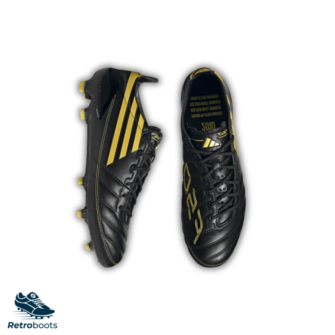Adidas F50 Elite Leather FG IH0946 Black Yellow